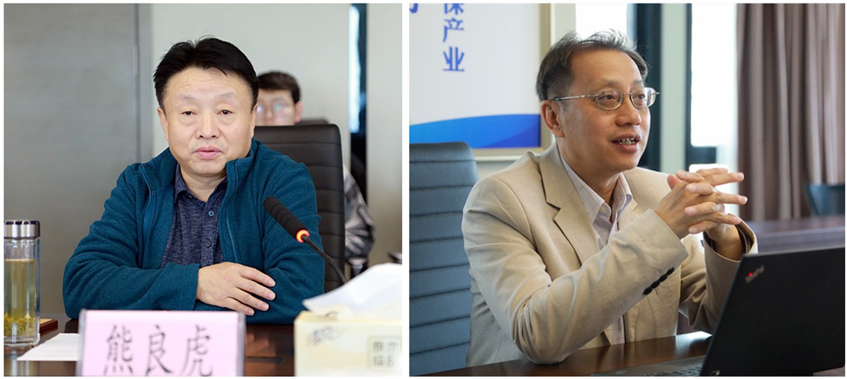 熊良虎会见加拿大工程院院士、圣清环保股份公司肖惠宁院士事情站认真人肖惠宁